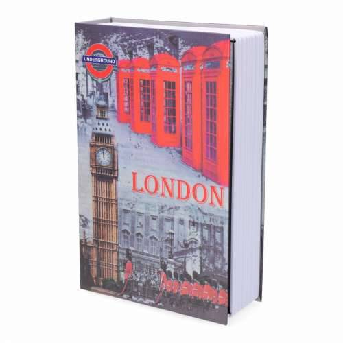 Sef u obliku knjige Micel CFC08 M13403 Siva Čelik London Cijena