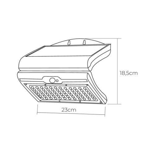 Rasvjetna tijela za zid EDM 31849 Crna 6 W 430 Lm 6500 lm Senzor Pokreta Solarno (6500 K) Cijena