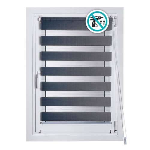 Rolete na namatanje Stor Planet Clip&Fix Night&Day Srebrna 120 x 180 cm Cijena