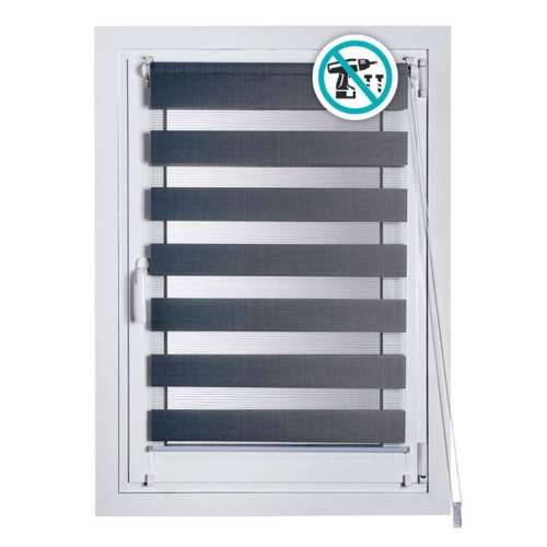 Rolete na namatanje Stor Planet Clip&Fix Night&Day Srebrna 150 x 180 cm Cijena