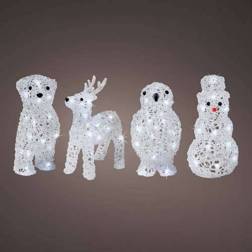 Ukrasna figura za vrt Lumineo 491031 Životinje 17 x 12 x 23 cm Crăciun Cijena