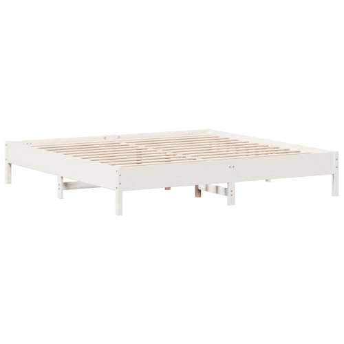 Okvir kreveta bez madraca bijeli 200x200 cm od masivne borovine Bijela 200 x 200 cm Cijena