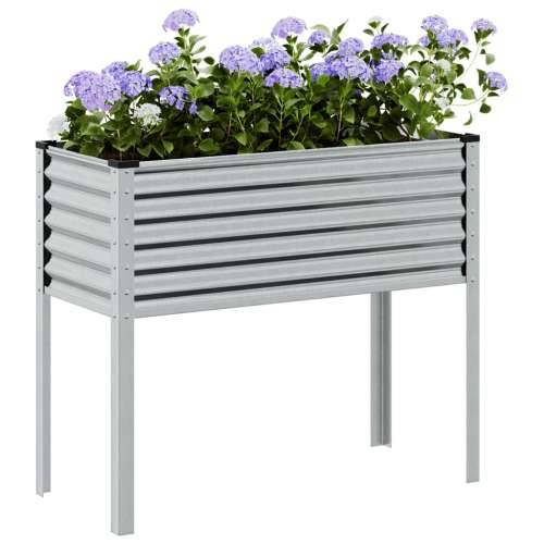 Vrtna sadilica 100x41x90 cm od pocinčanog čelika - Pocinčani čelik / siva 100 x 41 x 90 cm 1 Cijena