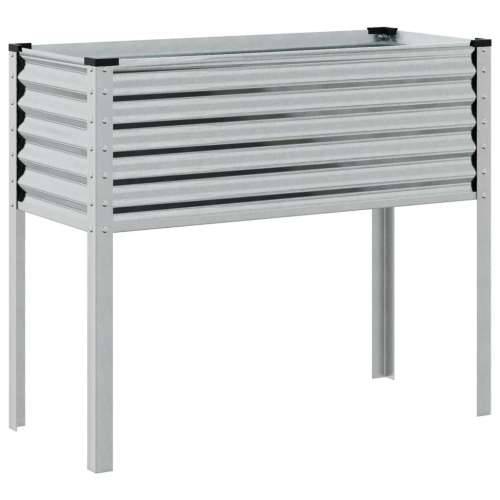 Vrtna sadilica 100x41x90 cm od pocinčanog čelika - Pocinčani čelik / siva 100 x 41 x 90 cm 1 Cijena