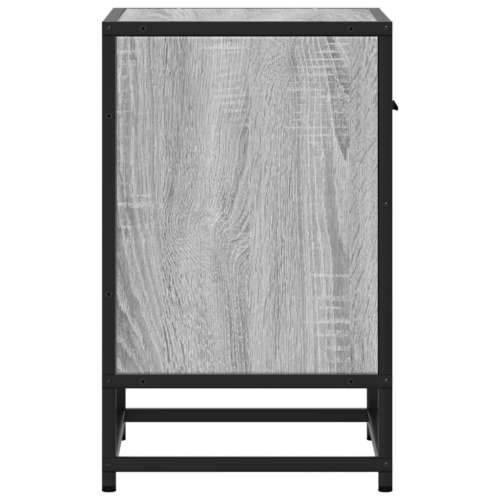 Noćni ormarić boja hrasta 40x31x50 cm konstruirano drvo - Sivi hrast sonoma 1 Cijena
