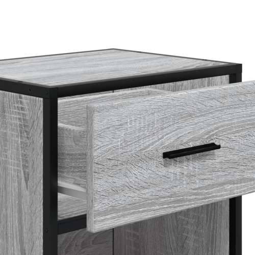 Noćni ormarić boja hrasta 40x31x50 cm konstruirano drvo - Sivi hrast sonoma 1 Cijena