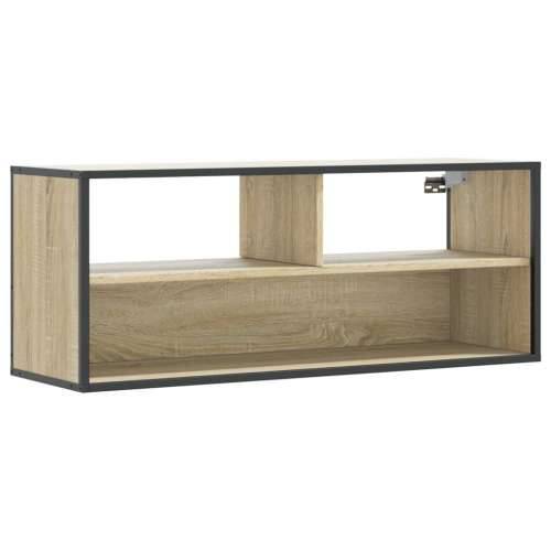 TV ormarić boja hrasta 100x31x39,5 cm konstruirano drvo i metal - sonoma hrast 1 100 cm Cijena