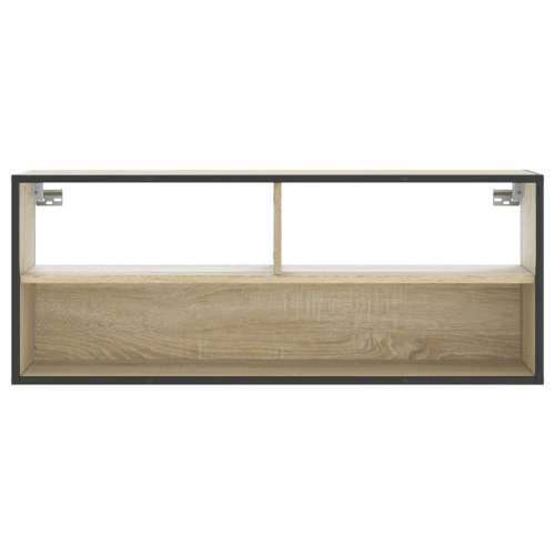 TV ormarić boja hrasta 100x31x39,5 cm konstruirano drvo i metal - sonoma hrast 1 100 cm Cijena
