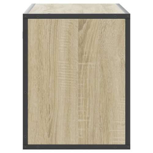 TV ormarić boja hrasta 100x31x39,5 cm konstruirano drvo i metal - sonoma hrast 1 100 cm Cijena