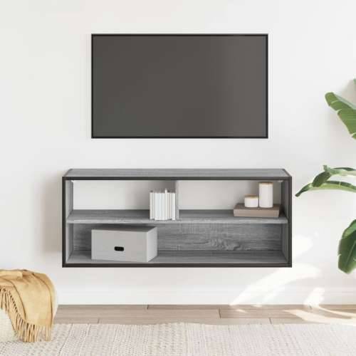 TV ormarić boja hrasta sonome 100x31x39,5 cm konstruirano drvo - Sivi hrast sonoma 1 100 cm Cijena