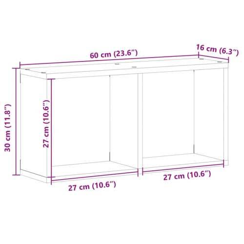 Zidni ormarić 60x16x30 cm boja hrasta sonome konstruirano drvo sonoma hrast 60 x 16 x 30 cm 1 Cijena