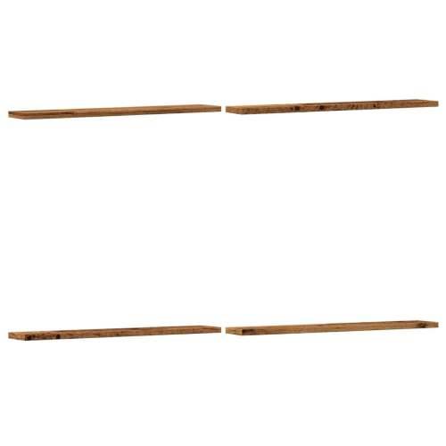 Zidne police 4 kom boja drva 60 x 20 x 1,5 cm konstruirano drvo - Staro drvo 60 x 20 x 1.5 cm 4 Cijena