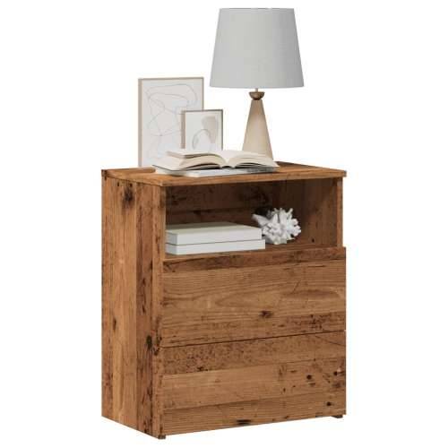 Noćni ormarić boja staro drvo 50 x 32 x 60 cm konstruirano drvo - Staro drvo 1 Cijena