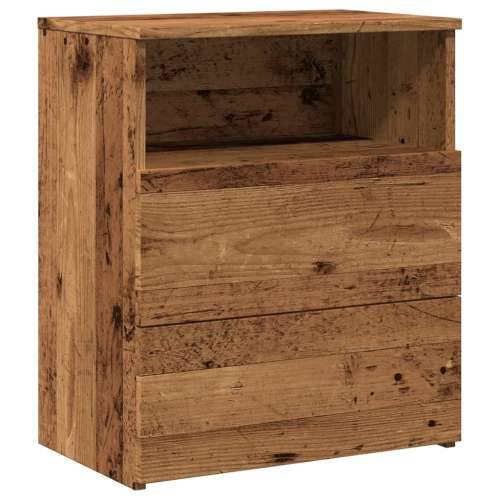 Noćni ormarić boja staro drvo 50 x 32 x 60 cm konstruirano drvo - Staro drvo 1 Cijena