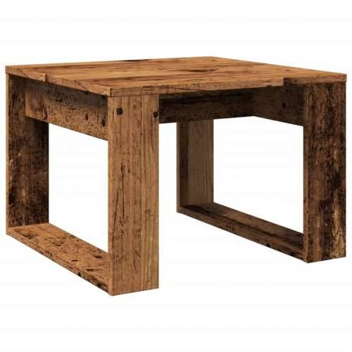 Bočni stolić boja starog drva 50 x 50 x 35 cm konstruirano drvo - Staro drvo 50 x 50 cm 1 Cijena