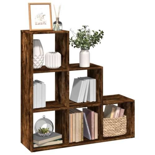Pregrada / regal za knjige 3 razina hrast 99x29x99 cm drveni - Dimljeni hrast 1 99 cm Cijena