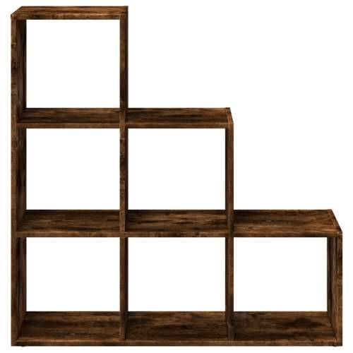 Pregrada / regal za knjige 3 razina hrast 99x29x99 cm drveni - Dimljeni hrast 1 99 cm Cijena