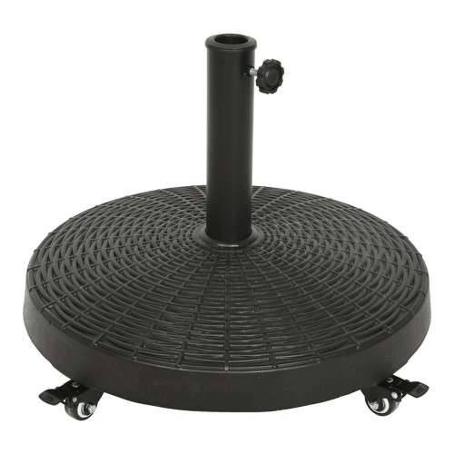 Bază pentru Umbrelă de Soare 841097 Crna Polietilen Čelik S kotačima Ø 52 cm Cijena