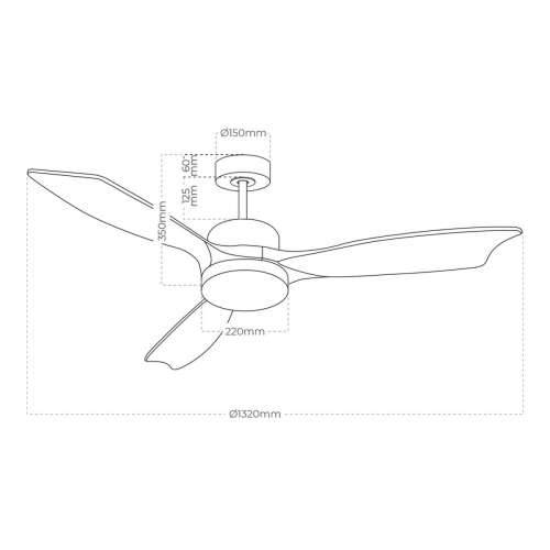 Stropni Ventilator sa Svjetlom EDM 33819 Báltico 20 W 2190 Lm Cijena