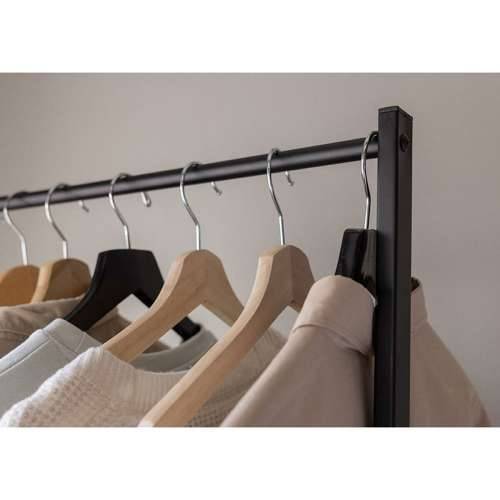 Mēteļu stends Newlux Hangy One 15 Crna Metal 80 x 40 x 160 cm Cijena