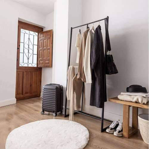 Mēteļu stends Newlux Hangy One 15 Crna Metal 80 x 40 x 160 cm Cijena