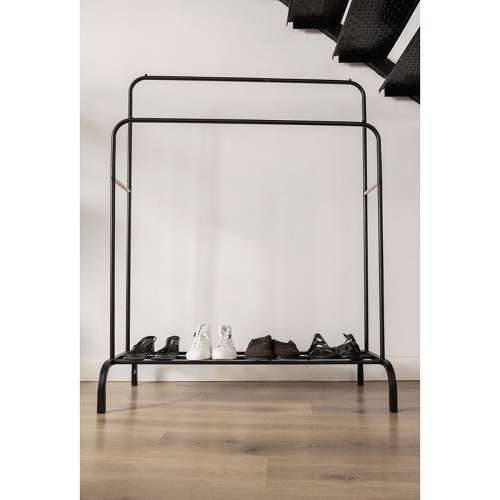 Mēteļu stends Newlux Hangy Duo 30 Crna Metal 115 x 50 x 150 cm Cijena