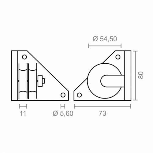 Kolotur za pergolu Micel TLD20 Najlon 7,3 x 7,3 x 8 cm Sānu Bijela Cijena