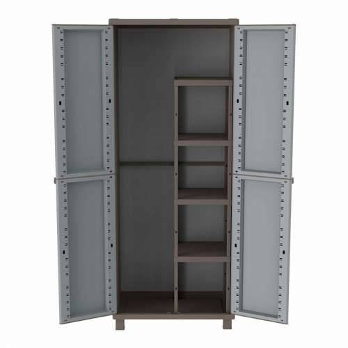 Ormar za metle Terry Jrattan 368 Siva 68 x 37,5 x 170 cm Plastika 4 Police Cijena