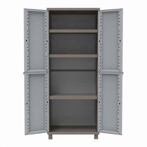 Ormar za metle Terry Jrattan 369 Siva 68 x 37,5 x 170 cm Plastika 3 Police Cijena