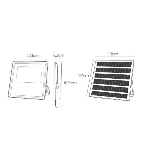 Projektor za reflektor EDM 31856 Slim Siva 50 W 600 lm Solarno (6500 K) Cijena