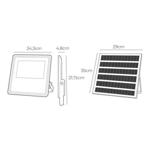 Projektor za reflektor EDM 31858 Slim 200 W 1800 Lm Solarno (6500 K) Cijena