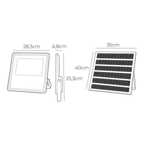 Projektor za reflektor EDM 31859 Slim 300 W 2500 lm Solarno (6500 K) Cijena