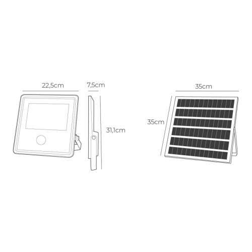 Projektor za reflektor EDM 31863 300 W 1800 Lm 3500 lm Solarno Senzor Pokreta (6500 K) Cijena