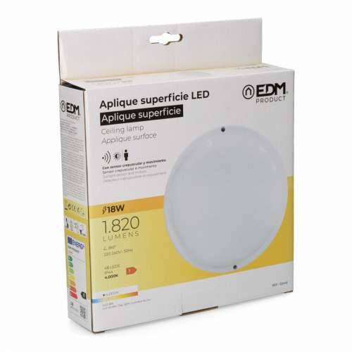 Rasvjetna tijela za zid EDM 32446 Bijela Plastika F 18 W 120 W 1820 Lm Senzor Pokreta Senzor za svjetlo Okruglo (4000 K) Cijena