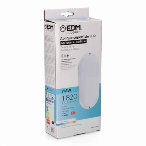 Rasvjetna tijela za zid EDM 32449 Bijela Plastika F 18 W 120 W 1820 Lm Senzor Pokreta Senzor za svjetlo ovalno (6400 K) Cijena