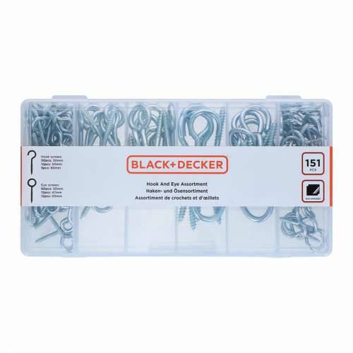 Set vijaka s okom Black & Decker 151 Dijelovi Cijena
