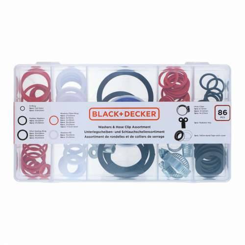 Set brtvi, podloški i stezaljki Black & Decker 86 Dijelovi Cijena
