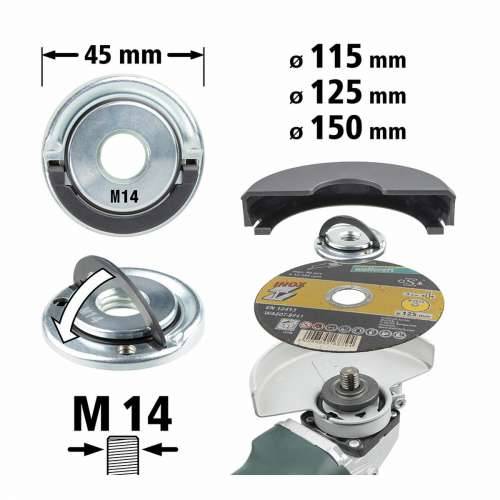 Brza fiksna matica za kutnu brusilicu Wolfcraft 2463000 Ø 45 mm M14 Cijena