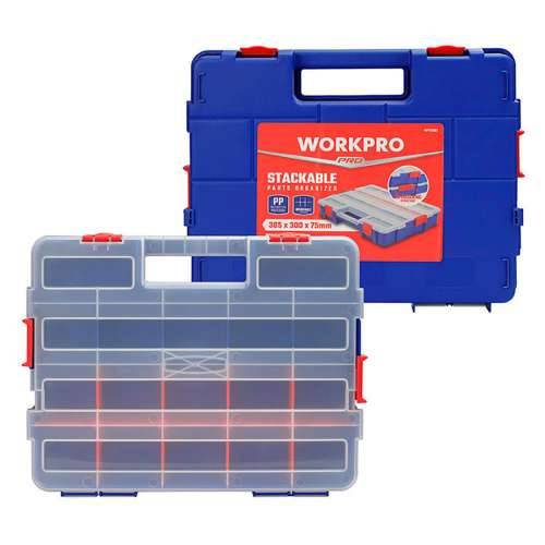 Kutija s pretincima Workpro polipropilen 38,2 x 30 x 6,2 cm 18 Pretinci Cijena