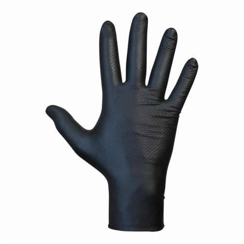 Nitrilne rukavice JUBA Agility Grip Crna Bez praška 50 kom. Cijena