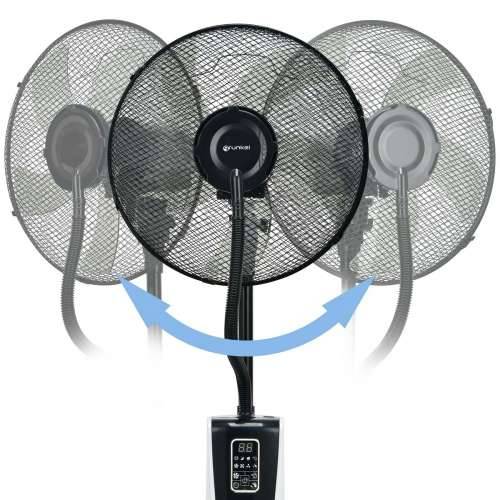 Podni ventilator raspršivač Grunkel FAN-G16 NEBUPRO Crna 75 W Cijena