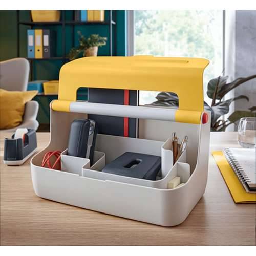 Kutija za Pohranu Leitz Cosy Rumena ABS 21,4 x 19,6 x 36,7 cm Ručka za prenošenje Cijena