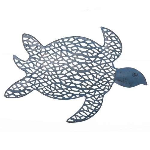 Slika Kornjača 35,56 x 3,18 x 26,67 cm Plava Metal Cijena