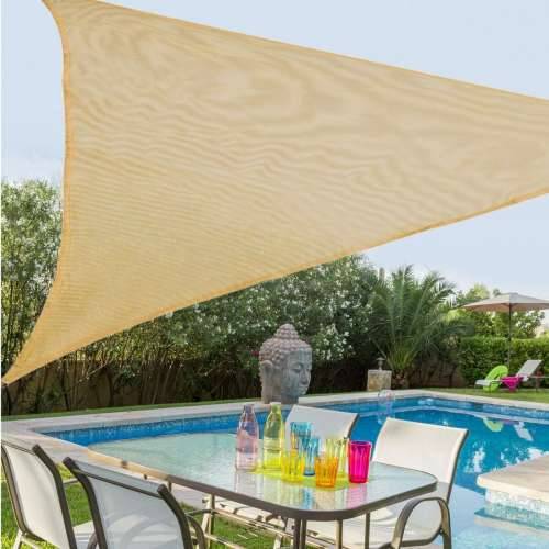 Sjenila jedra Vela sombreo Bež 3,5 x 3,5 m 350 x 350 x 0,5 cm Nadstrešnica Cijena