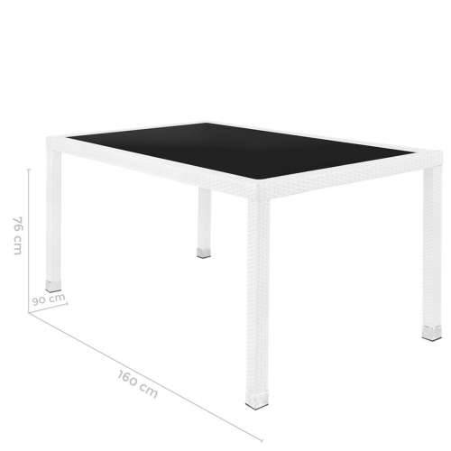 Blagavaonski stol Marlene Aluminij Kristal Ratan Kaljeno staklo 160 x 90 x 76 cm Cijena
