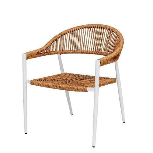 Dārza krēsls Neska Bijela Aluminij 62 x 65 x 80 cm Cijena