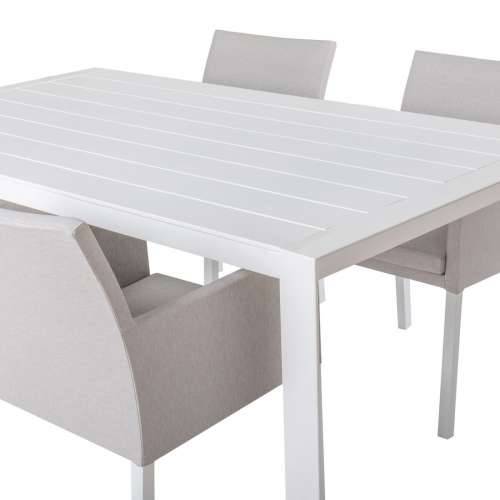 Blagavaonski stol Io Bijela Aluminij 180 x 100 x 75 cm Cijena