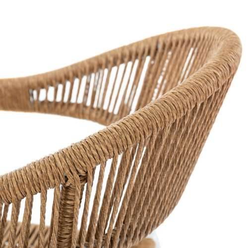 Dārza krēsls Neska Bijela Aluminij sintetički ratan 56 x 59,5 x 81 cm Cijena