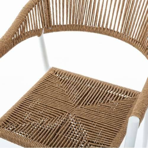 Dārza krēsls Neska Bijela Aluminij sintetički ratan 56 x 59,5 x 81 cm Cijena