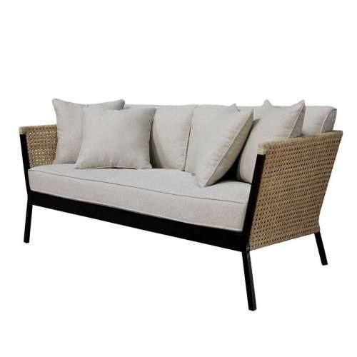 Canapea de Grădină Niva Crna Aluminij 171 x 81 x 72,5 cm Cijena